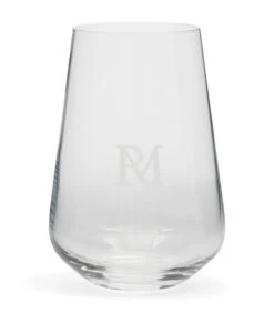 Waterglas RM Monogram Transparant - Maat M - 380ML