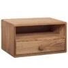 Zwevend Nachtkastje HOPE Met Knop In Eikenhout