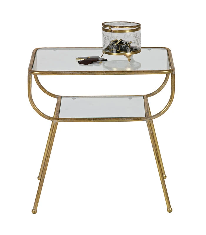 BePureHome Amazing Bijzettafel - Metaal - Antique Brass - 47x47x40,5 - Afbeelding 3