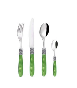 Bestekset Mona Lisa 18/10 16-delig Groen Groen 4-persoons
