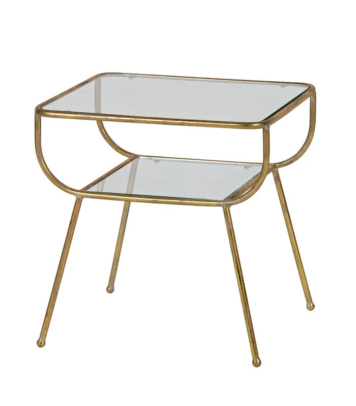 BePureHome Amazing Bijzettafel - Metaal - Antique Brass - 47x47x40,5 - Afbeelding 2