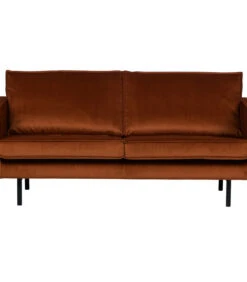 BePureHome Rodeo Bank 2,5-Zits - Velvet - Roest - 85x190x86