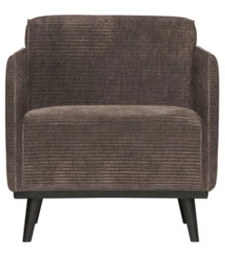 BePureHome Statement Fauteuil Met Arm - Ribstof - Taupe - 77x72x93