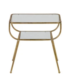 BePureHome Amazing Bijzettafel - Metaal - Antique Brass - 47x47x40,5