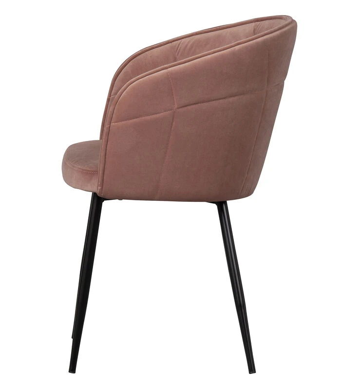 Basiclabel Dusk Eetkamerstoel - Velvet - Caramel - 82x57x53 - Afbeelding 4