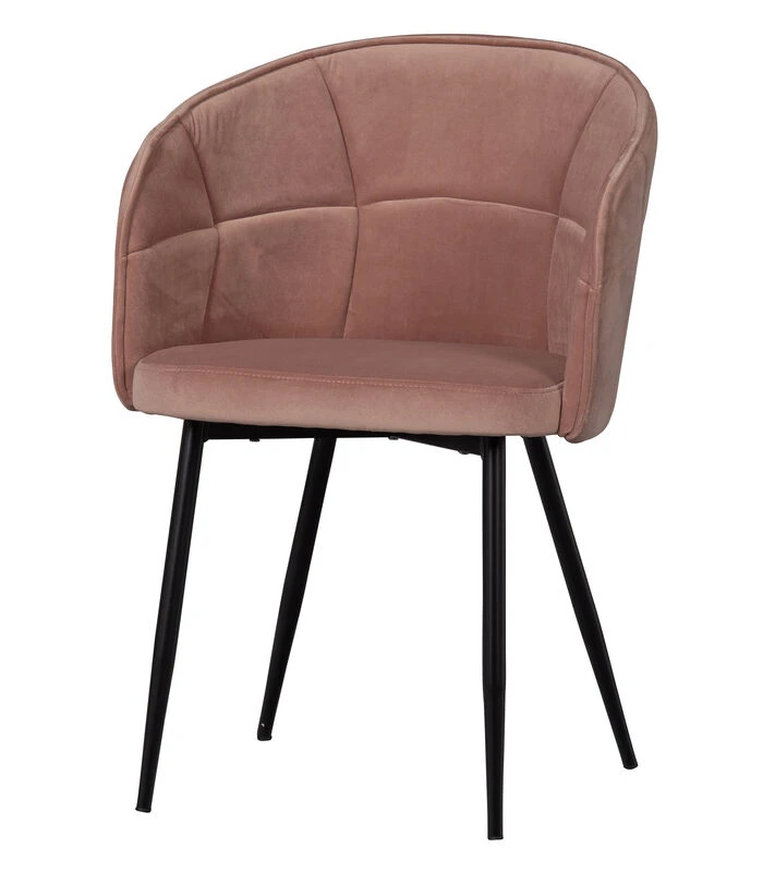 Basiclabel Dusk Eetkamerstoel - Velvet - Caramel - 82x57x53 - Afbeelding 3